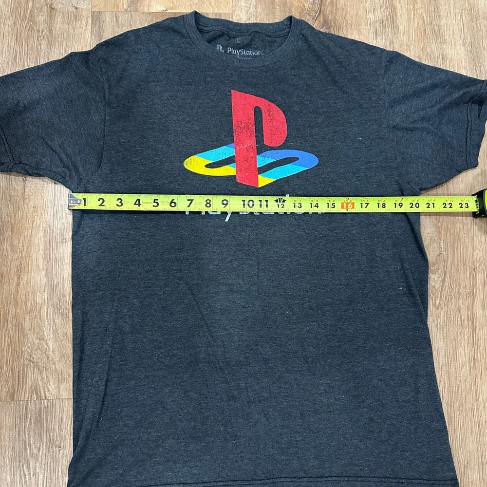Sony PlayStation Black T-Shirt with Multicolor Logo